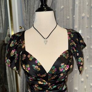 Betsy Johnson Floral Maxi Dress